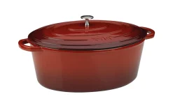 Bräter Calido in rot/oval, 9,5 l