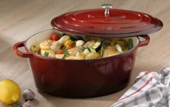 Bräter Calido in rot/oval, 9,5 l
