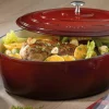 Bräter Calido in rot/oval, 6,5 l