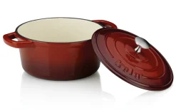 Bräter Calido in rot/rund, 4 l
