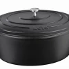 Bräter Calido, schwarz, oval, 9,5 l