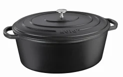 Bräter Calido, schwarz, oval, 9,5 l