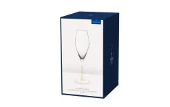 Champagnergläser Set Manufacture Rock blanc, klar/weiß, 4-teilig