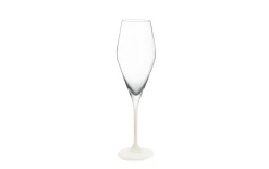 Champagnergläser Set Manufacture Rock blanc, klar/weiß, 4-teilig
