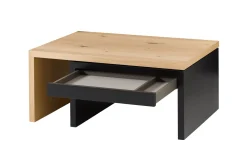 Couchtisch Amera, Asteiche, schwarz lackiert
