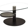 Couchtisch Capri, Klarglas, inkl. drehbare Ablageplatte