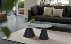 Couchtisch Dustin CT, Marmor Nachbildung/grau