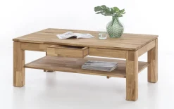 Couchtisch 2257, Eiche massiv geölt, inkl. Schubkasten
