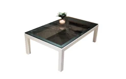 Couchtisch Kara-System, grau/weiß