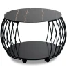 Couchtisch Macau 1, Stein/schwarz, 60 cm