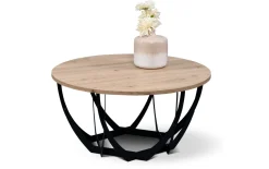 Couchtisch Mella 2, Artisaneiche/schwarz