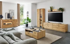 Couchtisch Olvera, teilmassive Asteiche