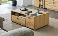 Couchtisch Olvera, teilmassive Asteiche