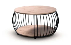 Couchtisch Peking 2, Artisaneiche/schwarz