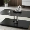 Couchtisch WK 806, schwarz/chrom