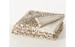Decke Leony, beige/braun, 150 x 200 cm