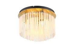 Deckenleuchte Gorley, goldfarbig, 32 cm