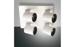 Deckenleuchte Modo, weiß/schwarz, 4-flammig, 24 cm