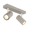 Deckenleuchte Robby, sandfarbig, 2-flammig