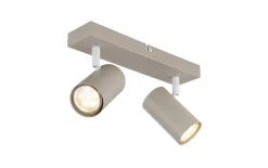 Deckenleuchte Robby, sandfarbig, 2-flammig