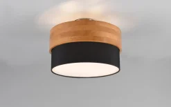Deckenleuchte Seasons, holzfarbig/schwarz, 30 cm