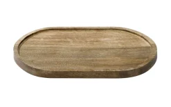 Deko Tablett aus Holz in braun