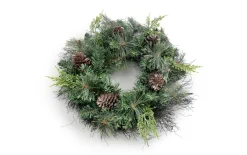 Deko-Weihnachtskranz, grün, 46 cm