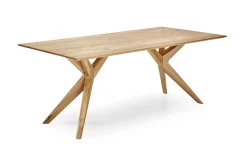 Design-Tisch Modella, Wildeiche massiv