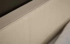 Doppelbett Savona 2.0, Bianco-Eiche massiv, 180 x 200 cm, mit Polsterkopfteil