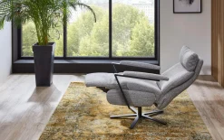 Drehsessel Bellidan Lounge Relaxx, hellgrau, inkl. manuelle Relaxfunktion