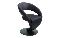 Drehsessel 6080, Bronco Leder, nachtblau