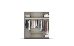 Drehtürenkleiderschrank Style-Up, Eiche Artisan Nachbildung/graumetallic, 181 x197 cm