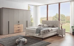Drehtürenschrank Ajana Scale Spin, fango, 302 x 223 cm