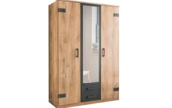 Drehtürenschrank Cork, Plankeneiche-Nachbildung, 135 x 199 cm