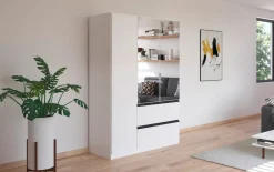 Drehtürenschrank Costa, weiß, inkl. Push-to-Open Funktion