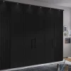 Drehtürenschrank Denver, graphit, 300 x 216 cm