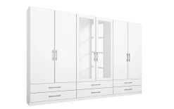 Drehtürenschrank Hersbruck, alpinweiß, 271 x 210 cm