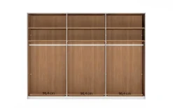 Drehtürenschrank Lausanne, Erle teilmassiv, 300 x 216 cm