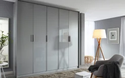 Drehtürenschrank Lissabon, seidengrau, 226 x 229 cm