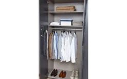 Drehtürenschrank Purisma, graphit, 301 x 223 cm, inkl. umfangreicher Zusatzausstattung