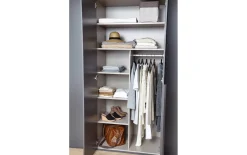Drehtürenschrank Purisma, graphit, 301 x 223 cm, inkl. umfangreicher Zusatzausstattung