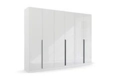 Drehtürenschrank Quadra, kristallweiß/alpinweiß, 271 x 229 cm