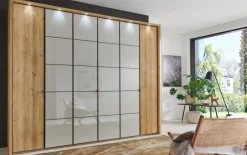 Drehtürenschrank Quito, champagner, 300 x 236 cm