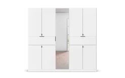 Drehtürenschrank Ticao, weiß, 226 x 210 cm