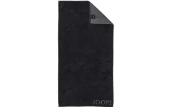 Duschtuch Classic Doubleface, schwarz, 80 x 150 cm