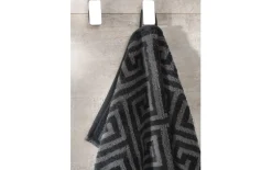 Duschtuch Noblesse Elegance Allover, schwarz, 80 x 150 cm