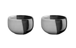 Eierbecher Joy, schwarz/grau, 2-teilig