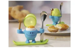 Eierbecher mit Löffel Mc Egg in blau