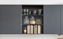 Einbauküche Easytouch, fjordblau, inkl. Elektrogeräte