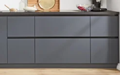 Einbauküche Easytouch, fjordblau, inkl. Elektrogeräte